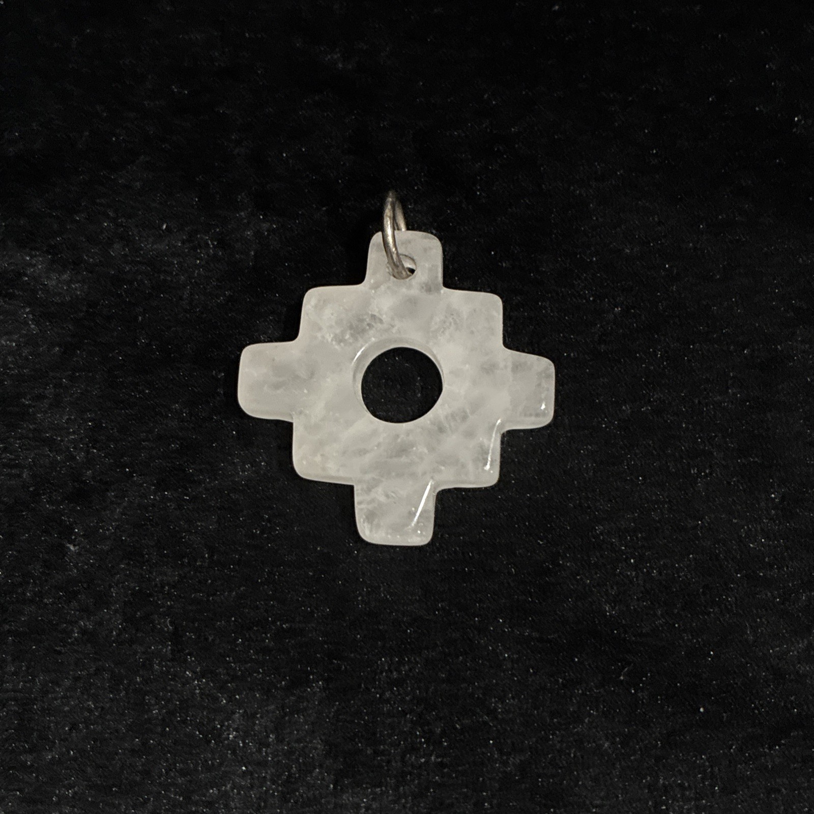 Chakana Inca Cross Stone Pendant 1.3” L.