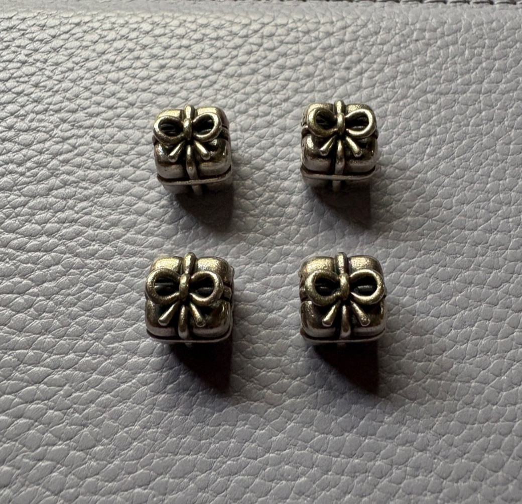 Retired Authentic Pandora Gift Box Present Charms Lot of 4 925 ALE