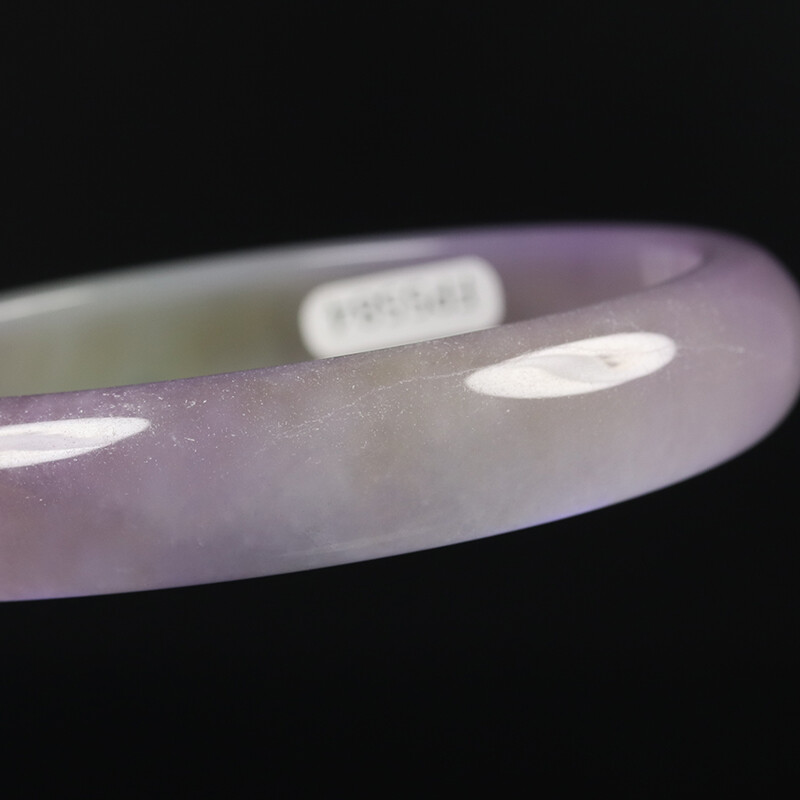 62mm Lavender Purple Icy Jadeite Jade Bangle Bracelet Women’s Chinese Jade 11221