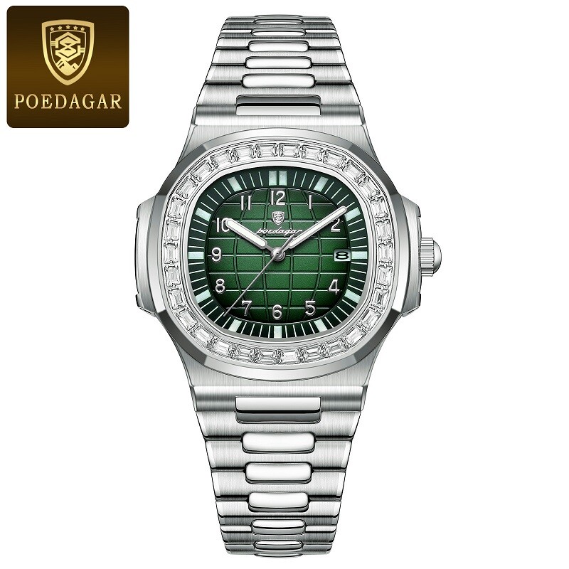 Luxury Business Men’s Quartz Watch 3Bar Waterproof Luminous Date Stainless Watch