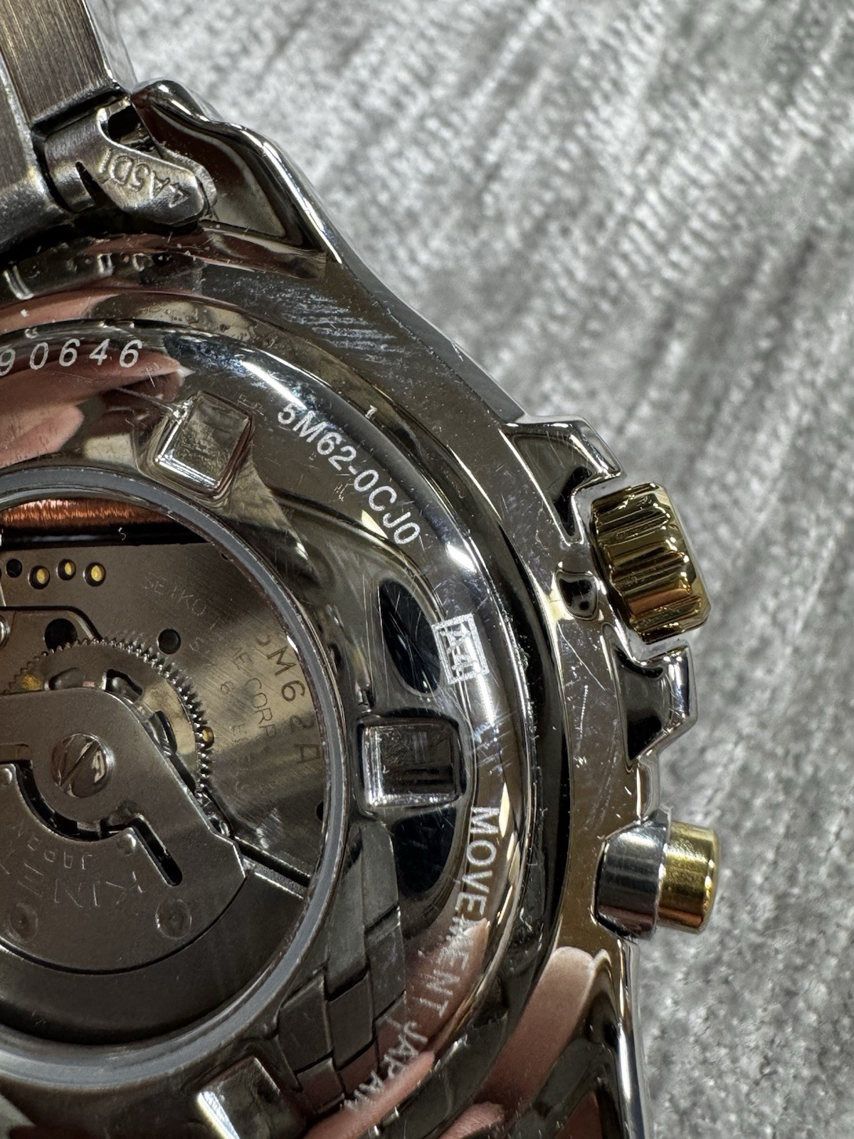 Seiko Kinetic Watch 5M62-0CJ0 Boeing Airplanes 35 Years Anniversary Retirement