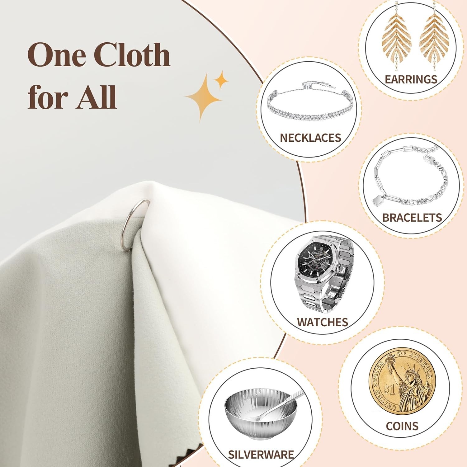 Durable Jewelry Polishing Cloths – 10″ x 12″ Set of 3 for Watches & Coins