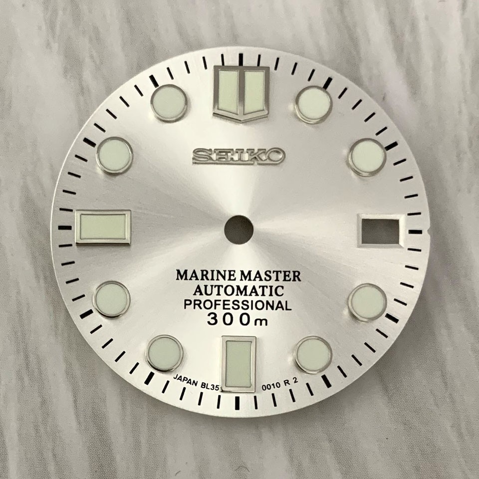 28.5mm Watch Dial Green Luminous Date Fit NH35 NH36 NH38 Movement