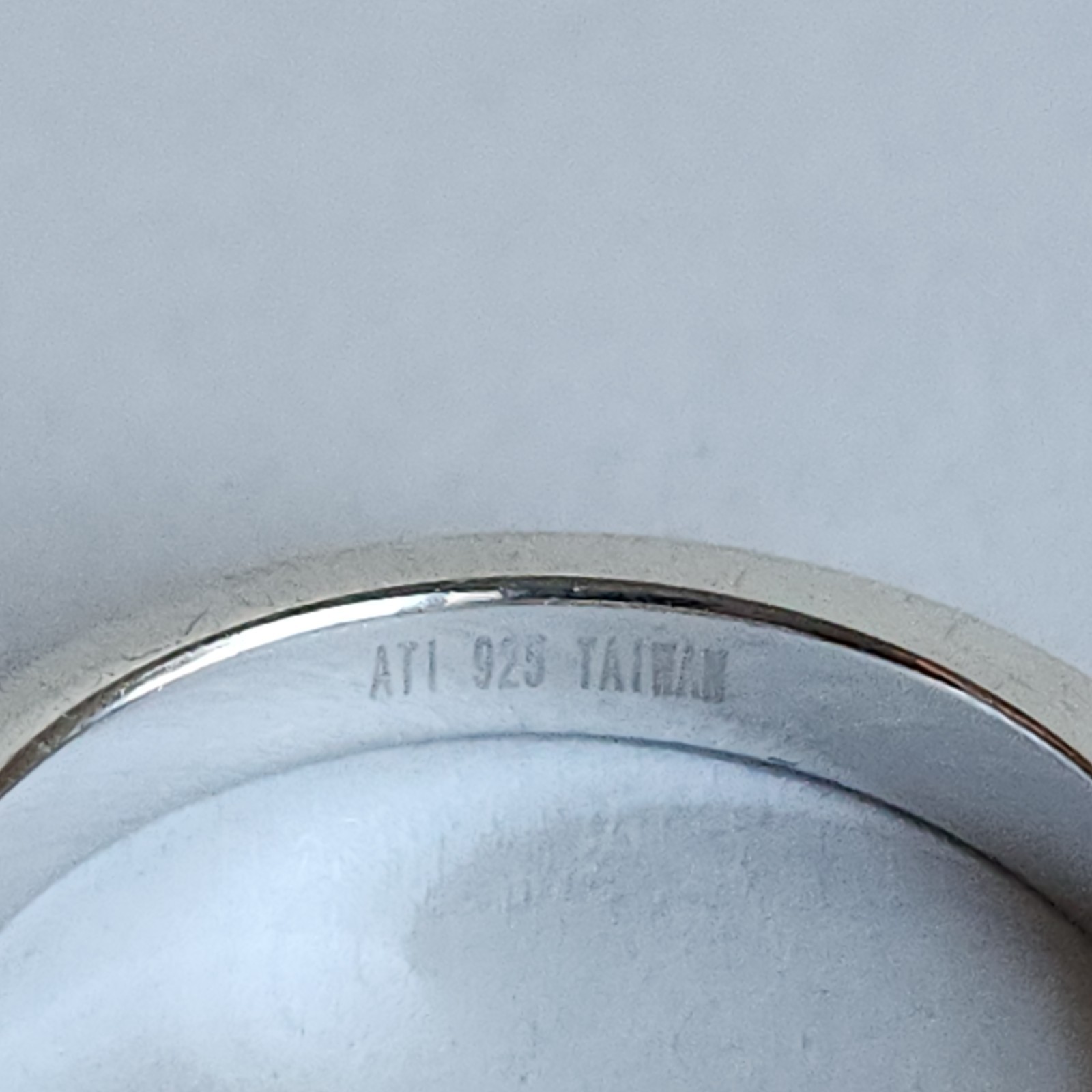 ATI Sterling Silver Pink CZ Eternity Ring – Size 9 – Stamped 925