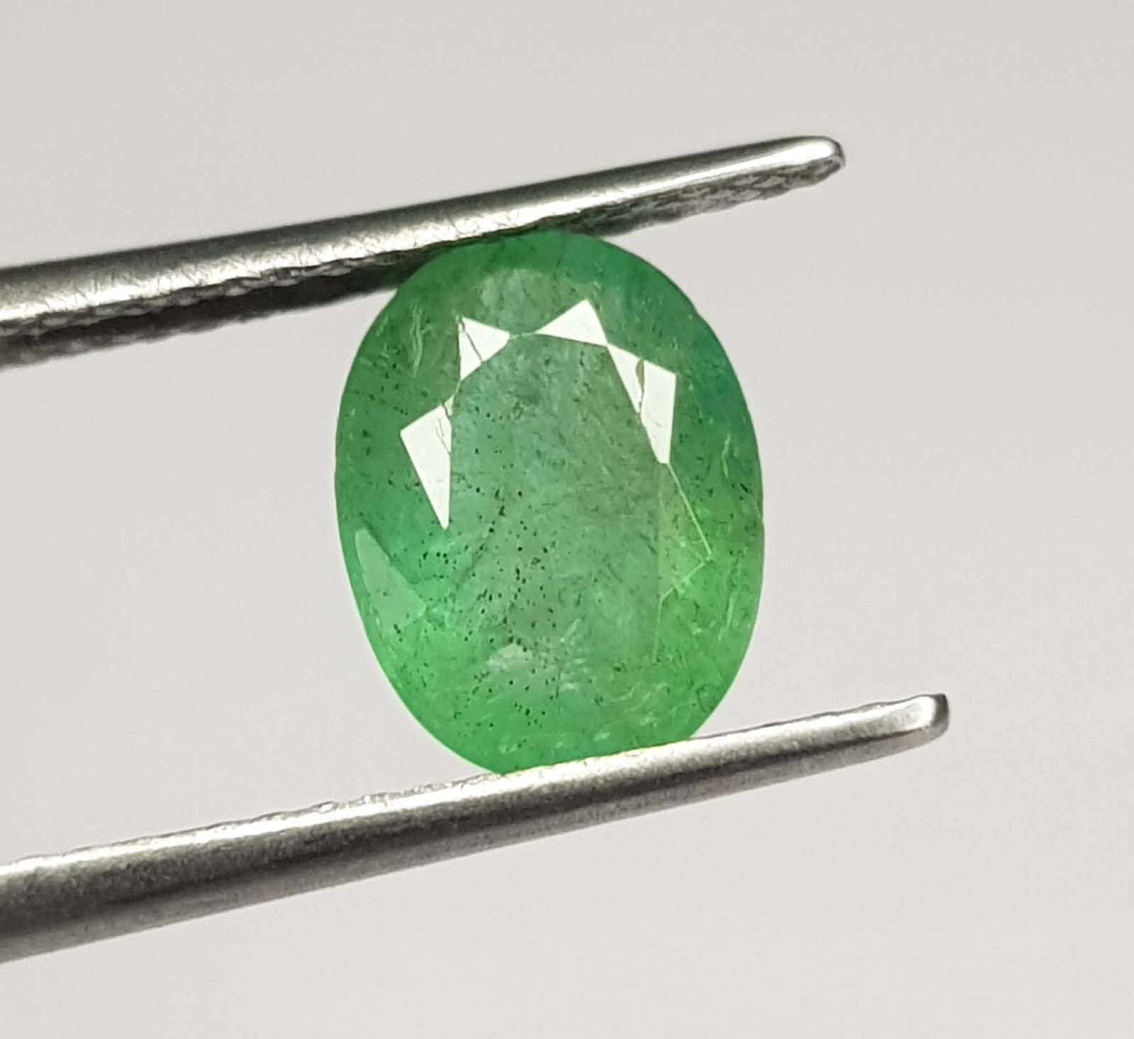 1.52 Ct Top Rich Green Natural Emerald Oval Cut 8.7X6.1 mm Certified Loose Gems