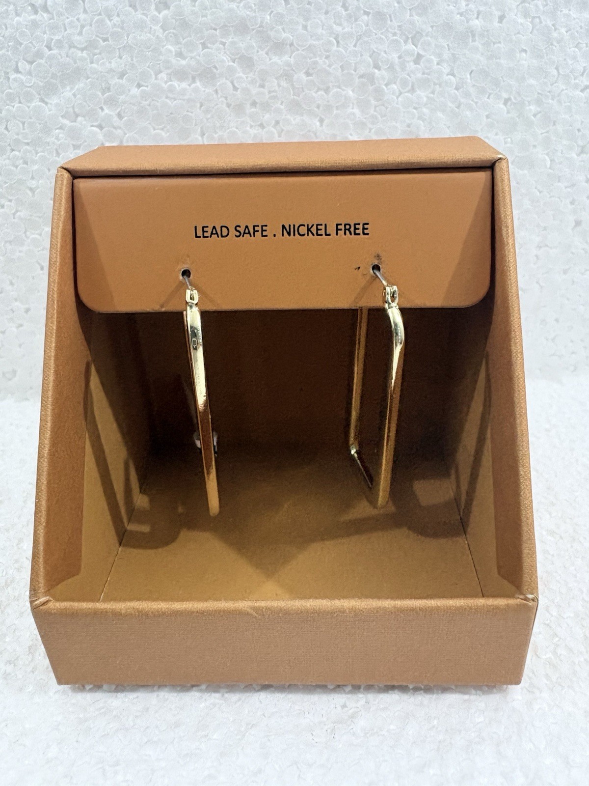 House Of Harlow 1960 gold-toned, square-shaped hoop earrings latch-back closure