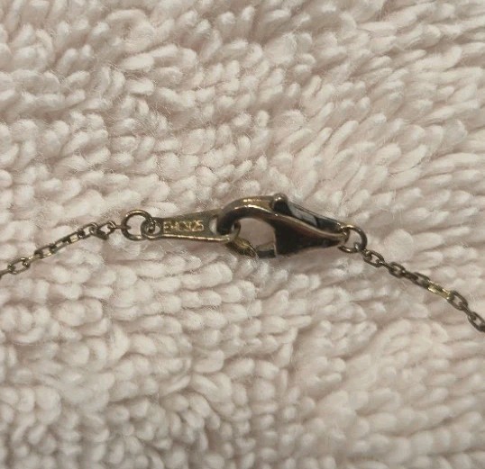 1.8g VTG Sterling Silver MOTHER OF PEARL Butterfly GOLD BRACELET 6″-7.25″