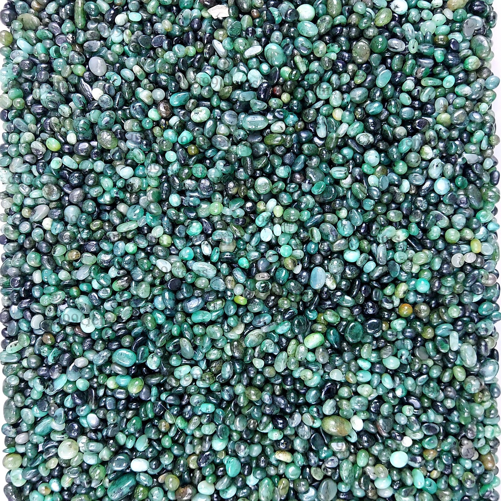 25 Cts Natural Emerald Smooth loose beads gemstone for jewlry making 3-7mm