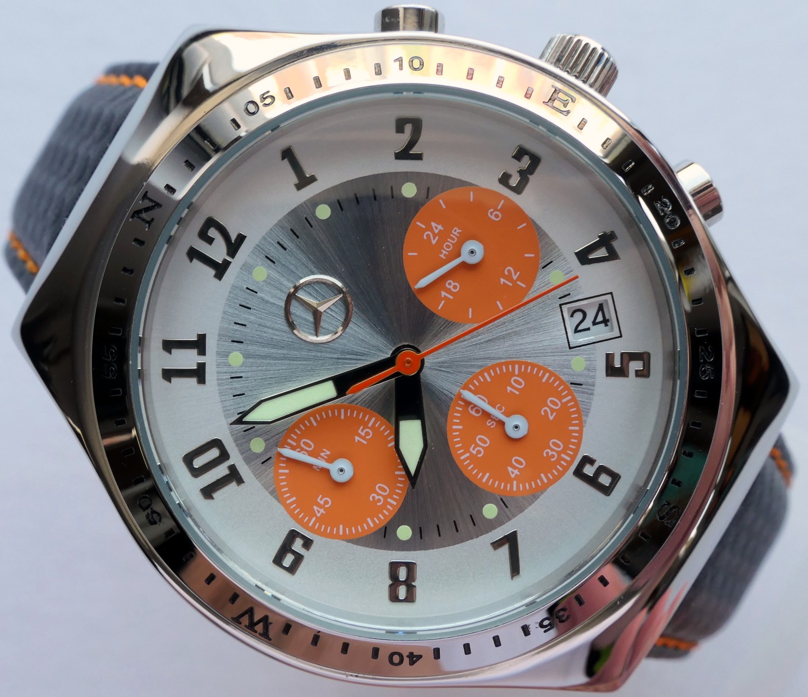 Mercedes Benz AMG Motorsport Racing Car Accessory Sport Design Chronograph Watch