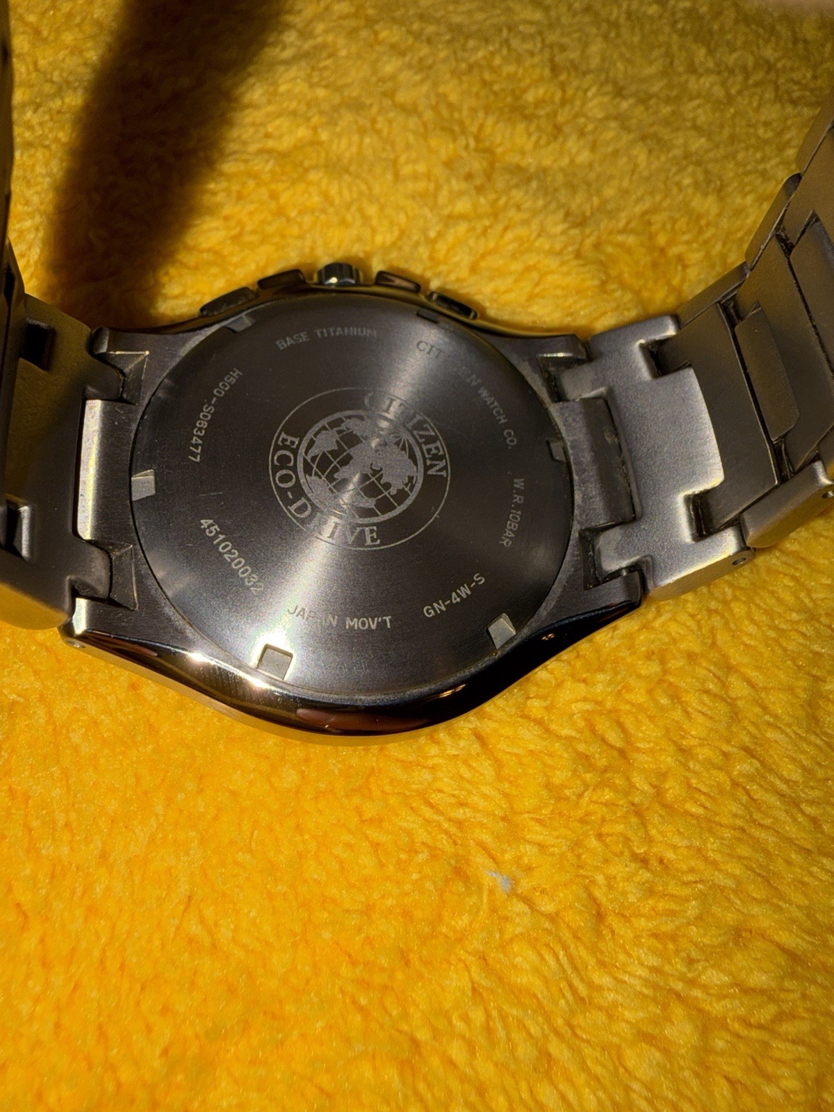 Men’s Citizen AT0940-50E Eco-Drive Titanium Black Dial Chronograph Date Watch