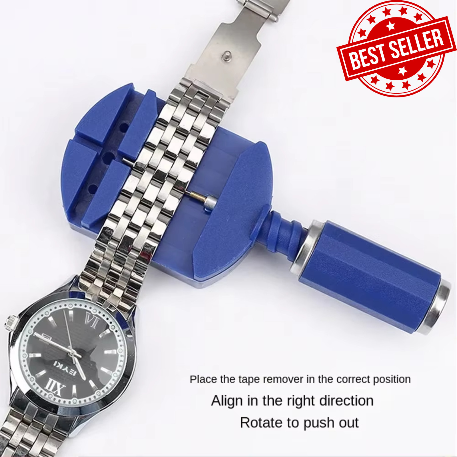 147 Pcs Watch Repair Kit Watchmaker Back Case Remover Opener Link Pin Spring Bar
