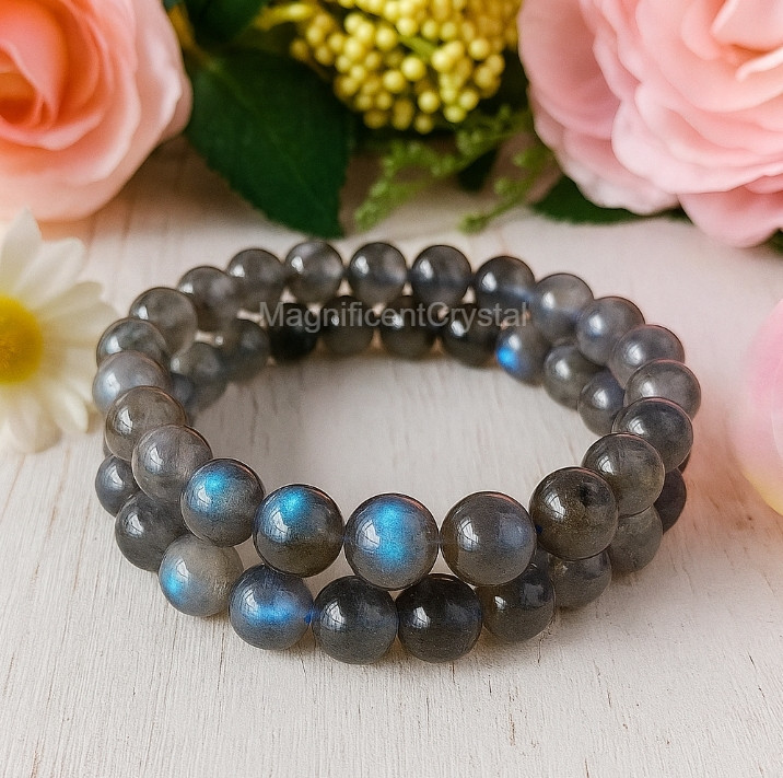 2025Bestseller 1pc Natural Labradorite Stone Bracelet Healing Energy Jewelry