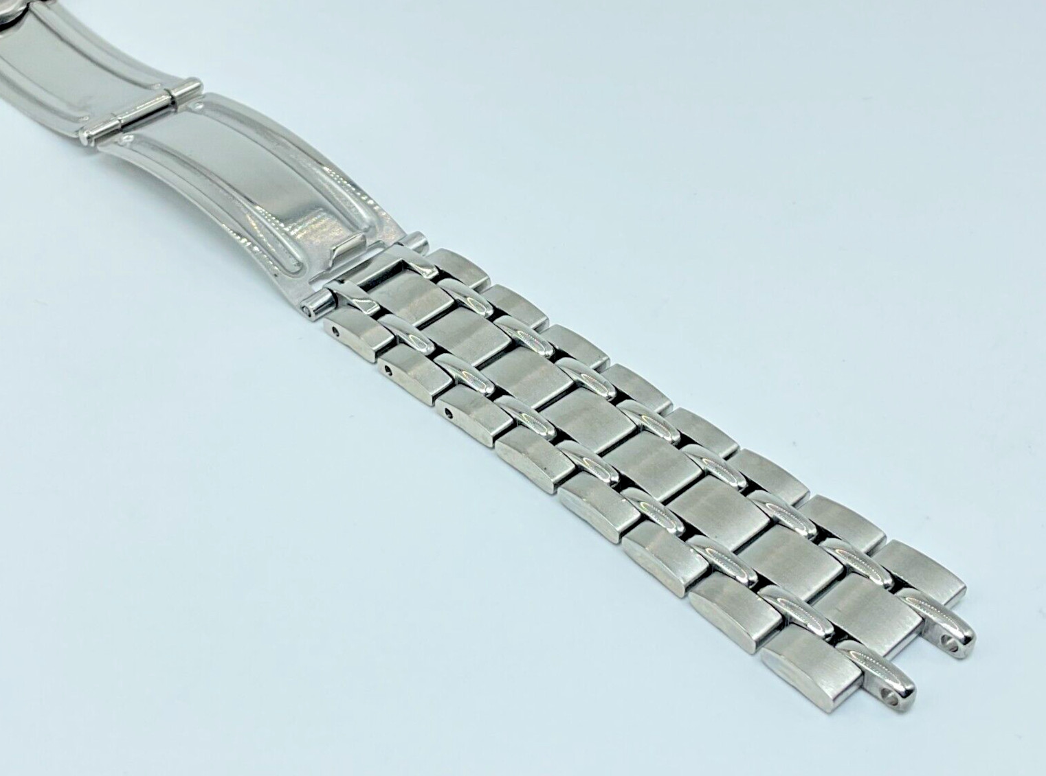 19MM 316L STAINLESS STEEL RAILROAD BAND BRACELET FOR SEIKO 6139 CHRONOGRAPH