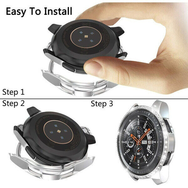 Bling Case For Samsung Galaxy Watch 3 45mm 41mm Diamond Protector Bumper Cover