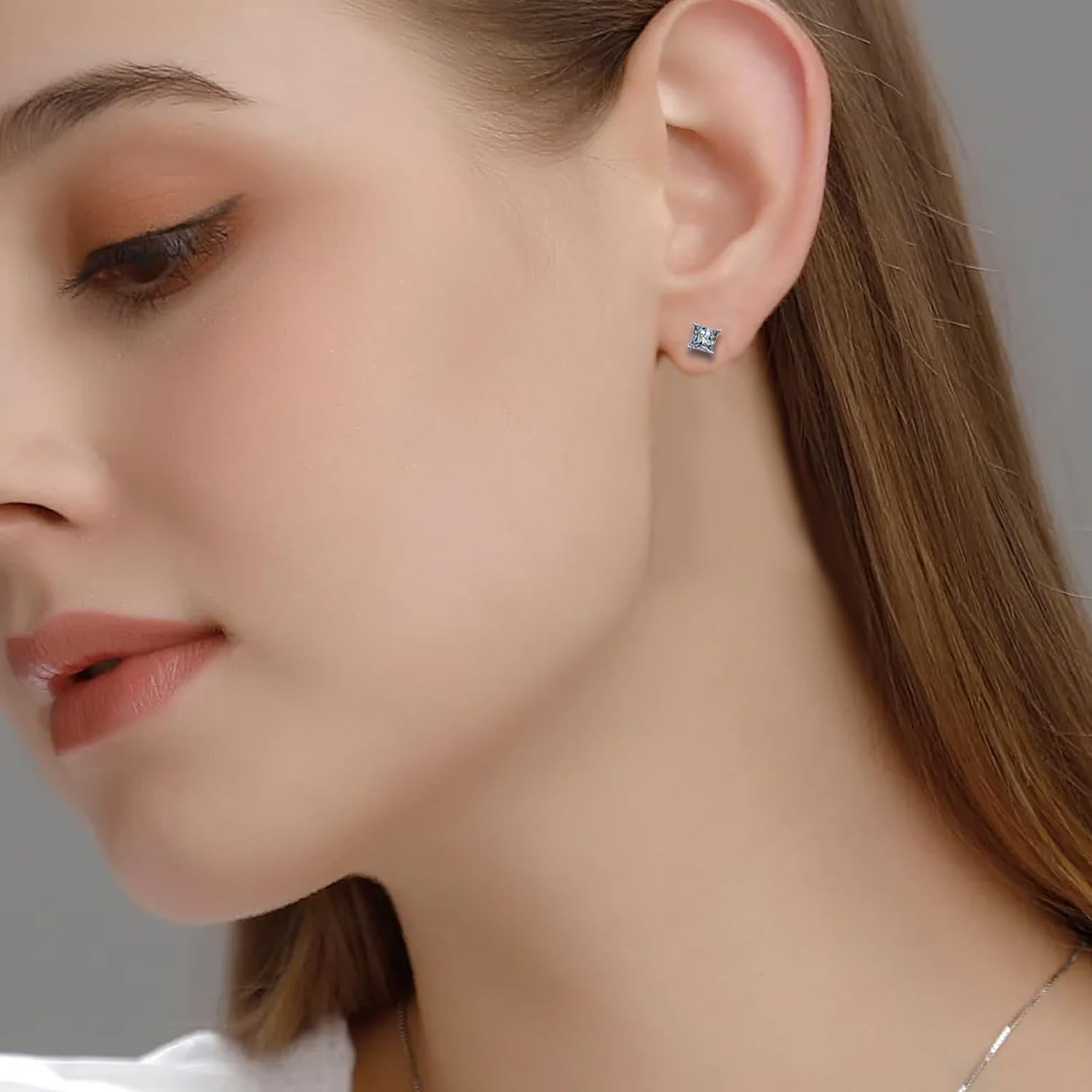 NEWITIN 2 Pairs Stainless Steel Magnetic Stud Earrings for Men Clip on Earring M