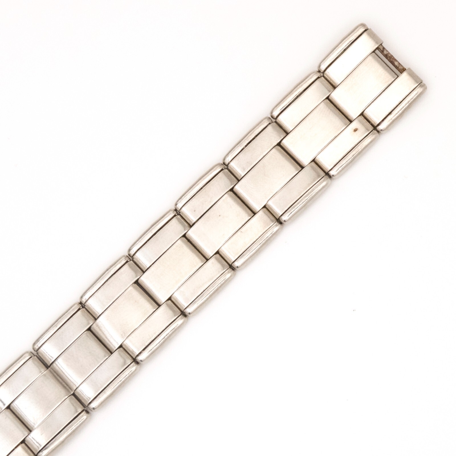 Vintage 17.0 mm stainless steel wristwatch expansion bracelet