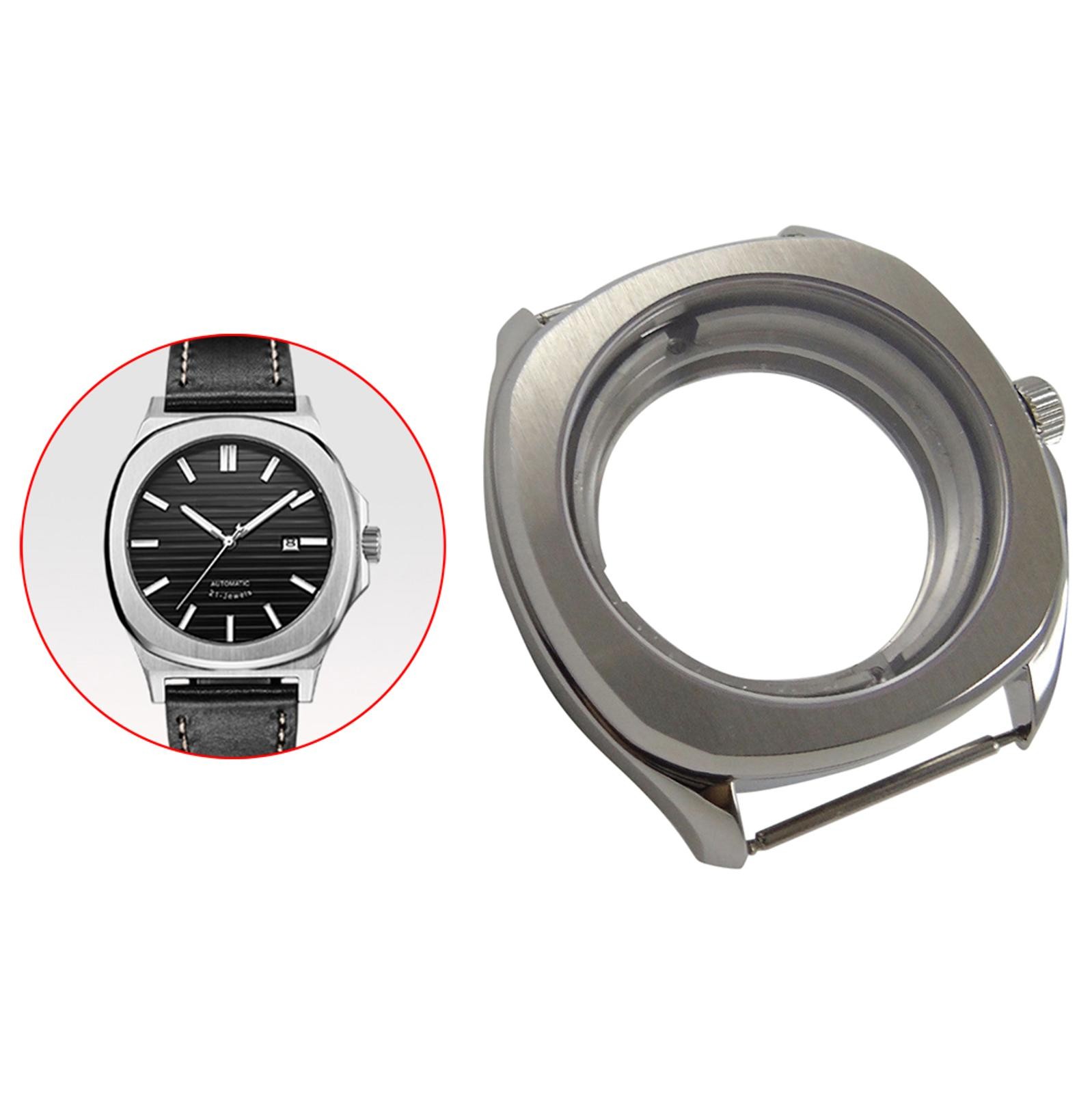40mm Stainless Steel Sapphire Crystal Watch Case Replacement For ETA 2824 2836
