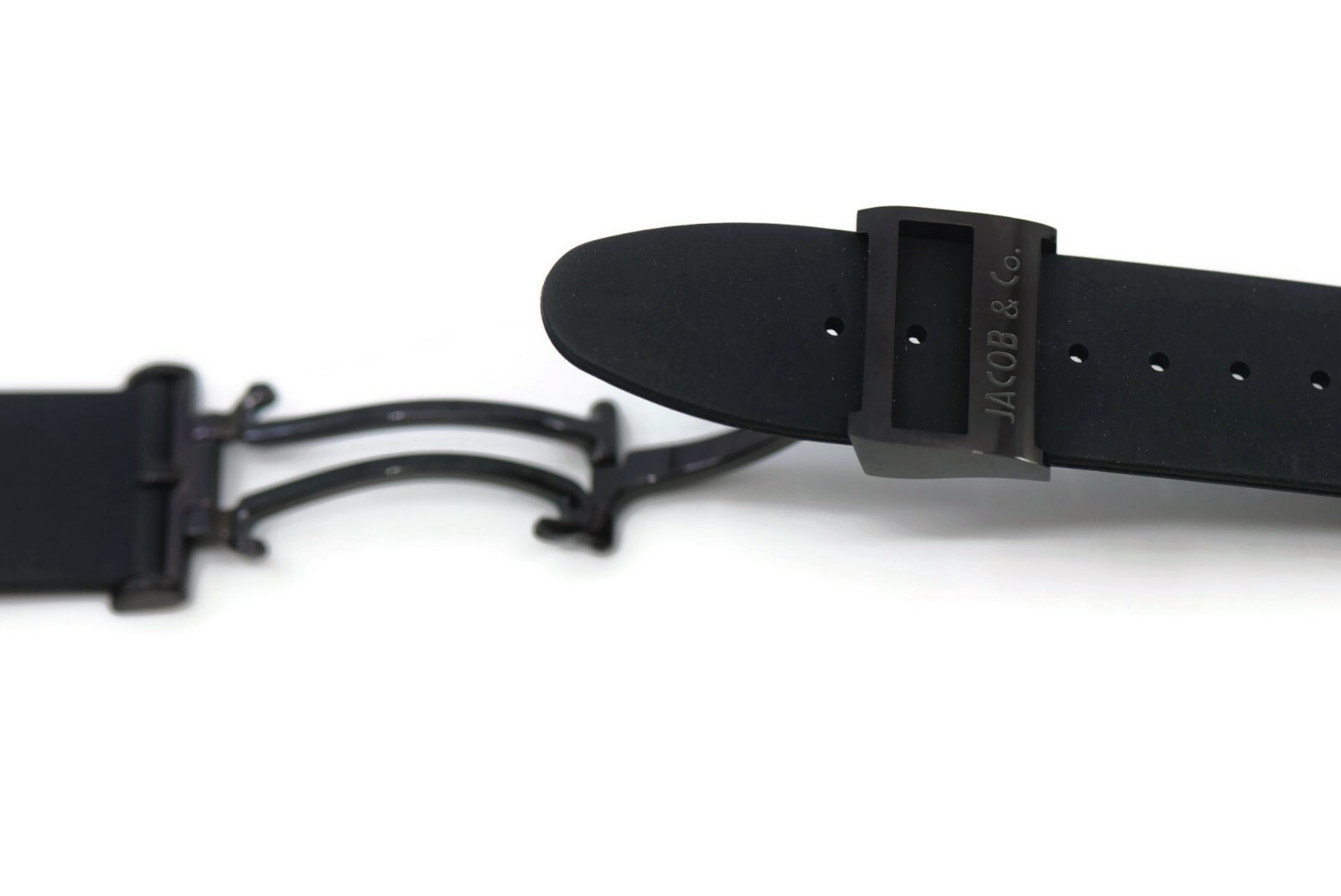 Jacob & Co OEM Black Rubber Strap 22mm
