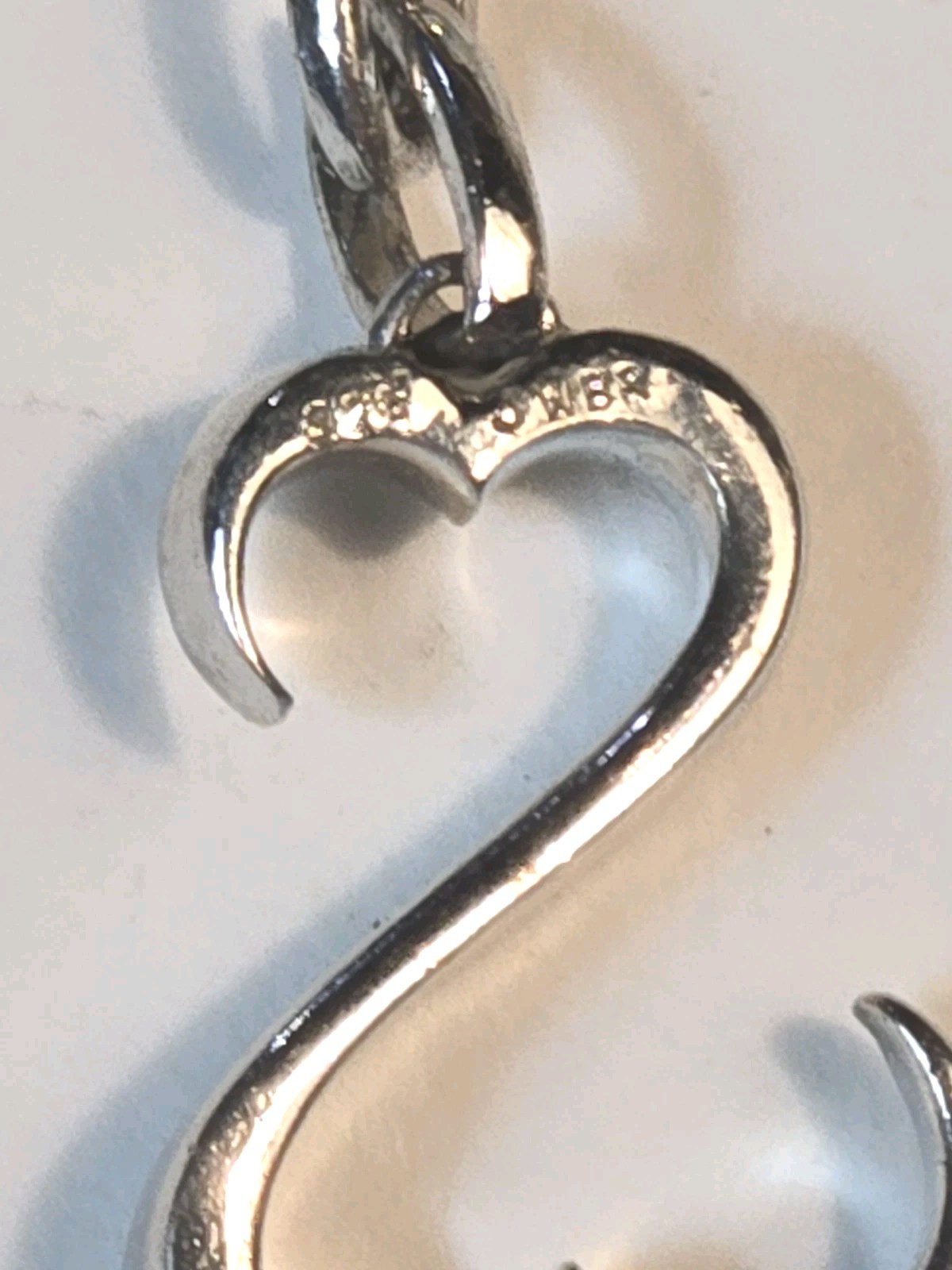 Jane Seymore Open Heart 925 Sterling Silver JWBR Dangle Earrings