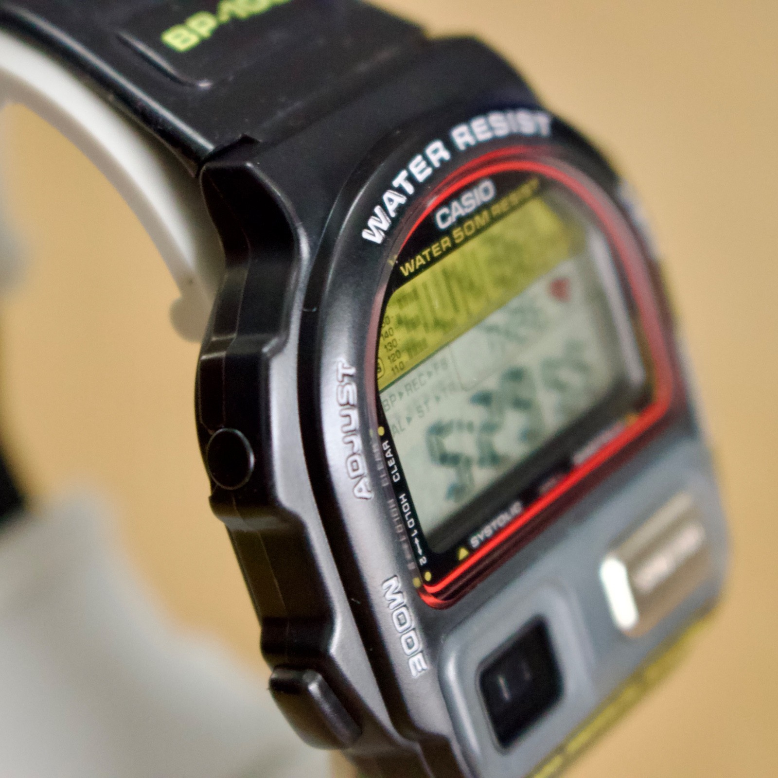 NOS Casio BP-100 1991 Blood Pressure Monitor Digital Wrist Watch 900 Japan Boxed