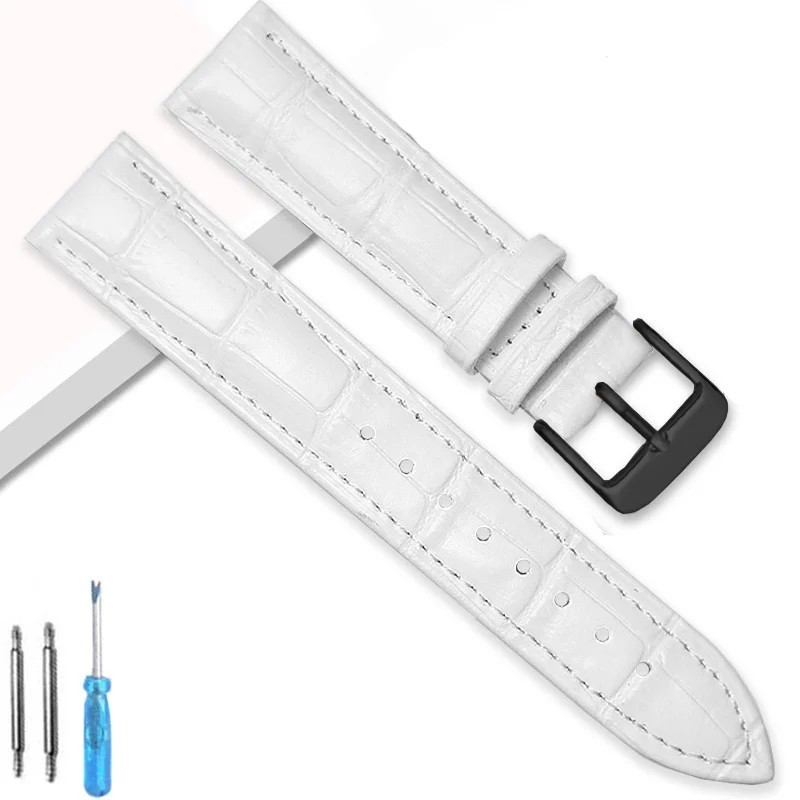 Genuine Leather Watch Band Strap 12mm 18mm 20mm 22mm Replacement Watchband
