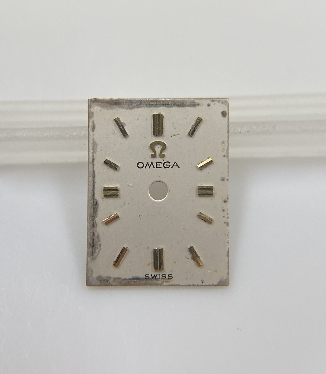 Original Vintage Omega Cal. 483 13.4mm X 10.2mm Rectangular Watch Dial