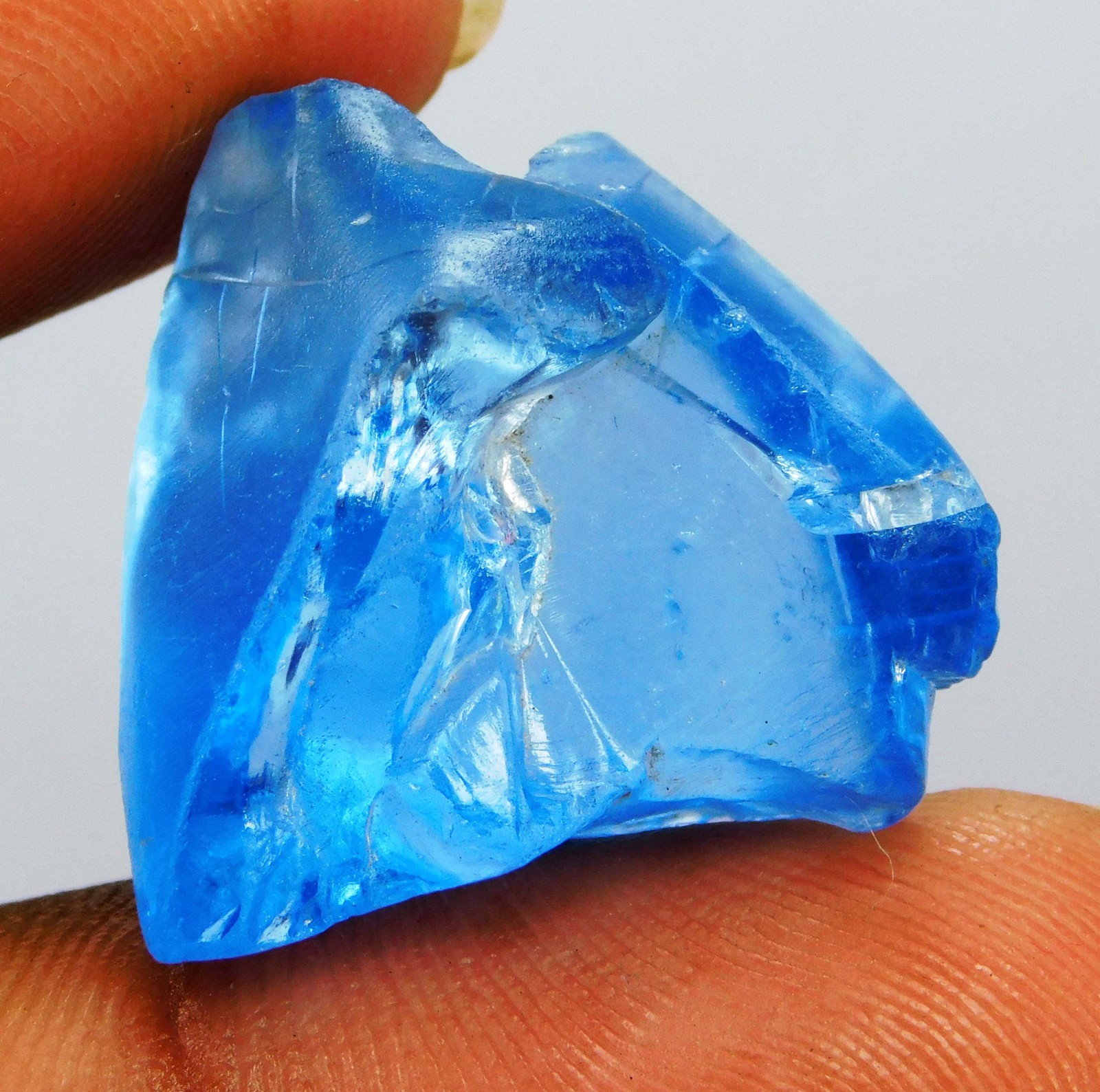 40.55 Ct Natural Ceylon Blue Sapphire Unheated Geuda Rough Loose Gem | Sri Lanka