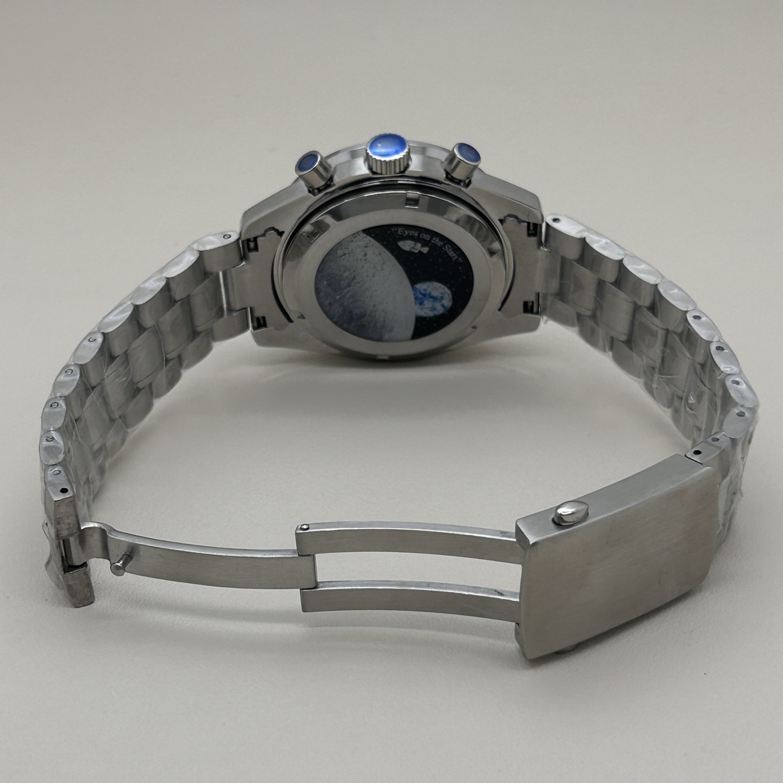 DIY Watch Part Kit for VK63 VK64 Speedmaster 39.7mm Watch Case Steel Strap