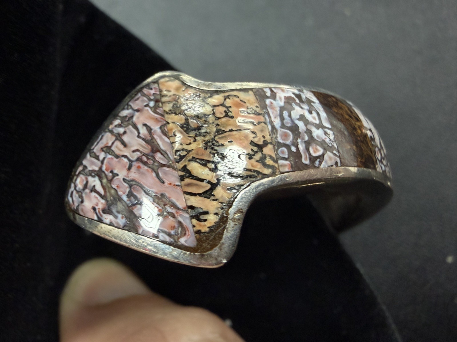 Navajo Sterling Silver Bracelet Vintage Estate Sale