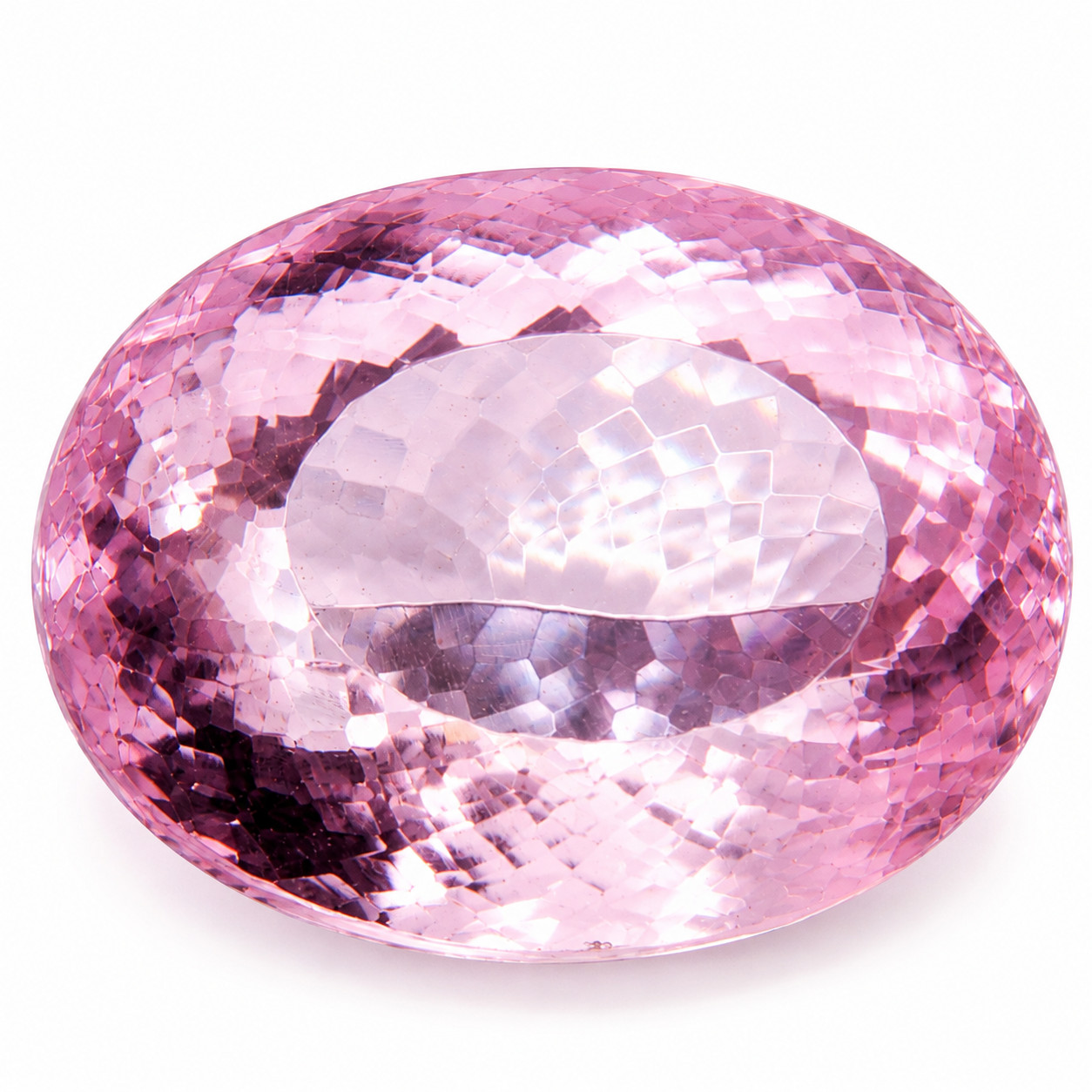Certified Natural Pink Kunzite 625 Cts Oval Cut Brazil Huge Collector Gemstone