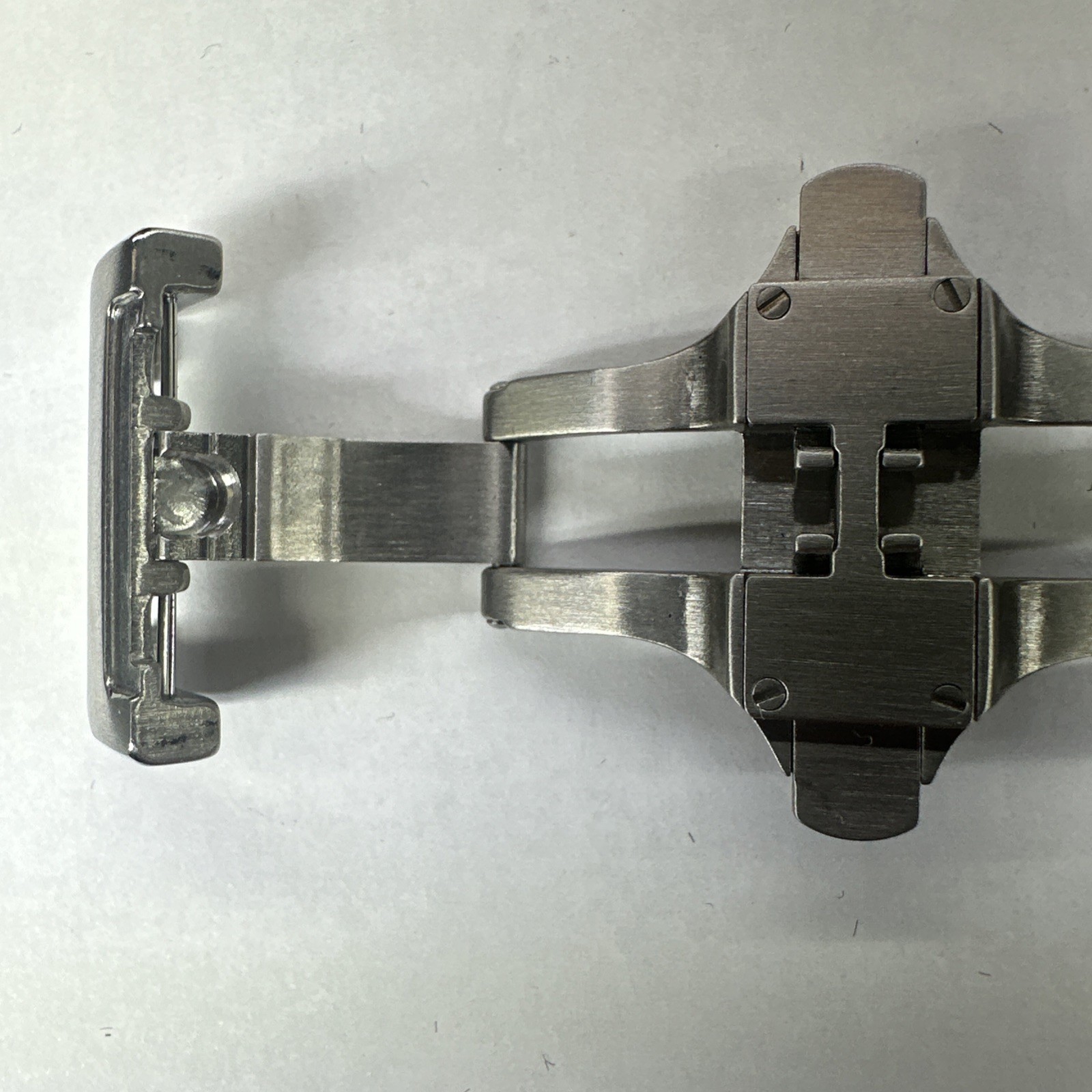 Cartier 18mm Steel Deployment Deployant Clasp For No Holes / Fold Over Strap