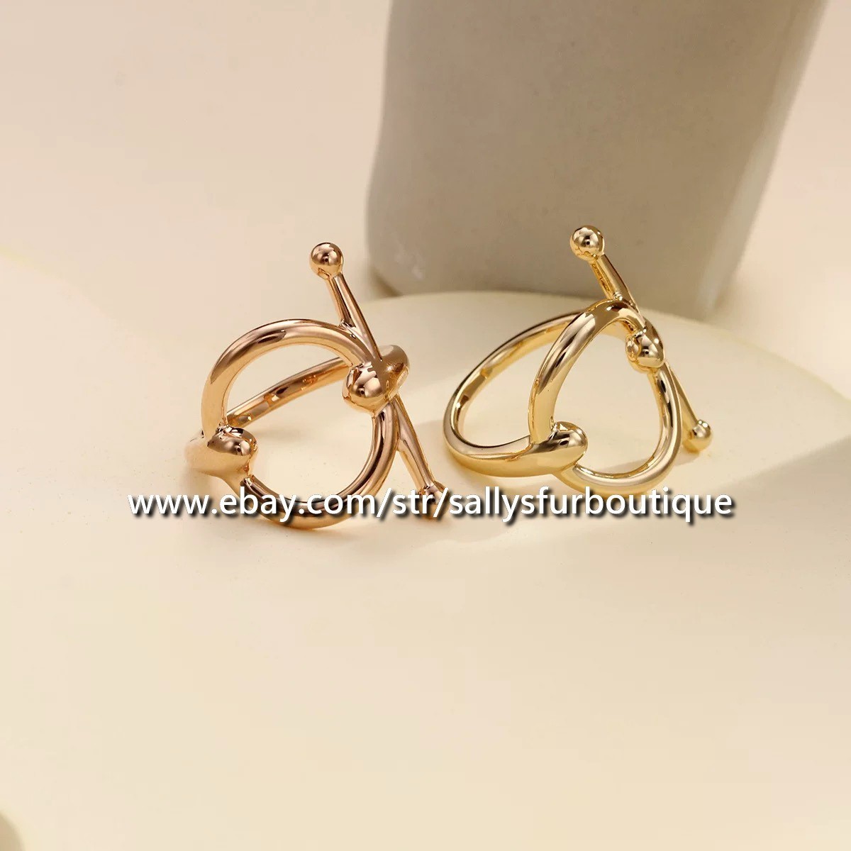 Sally’s Quality 100% Copper Scarf Ring Circle Buckle Brooch For Silk Scarves