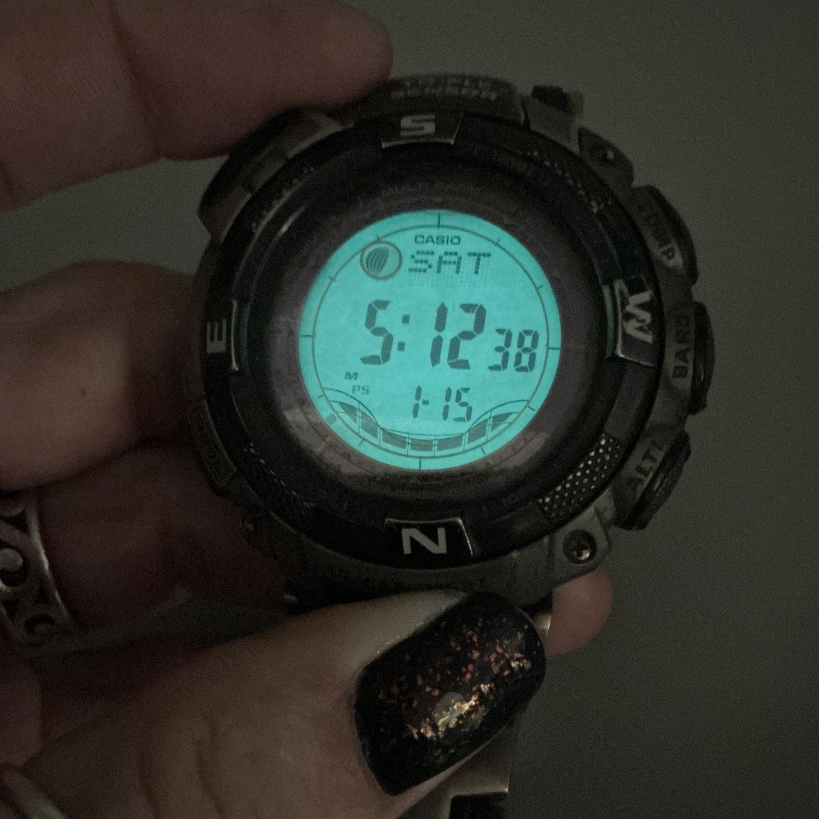 Casio Pathfinder PAW-1500T Mens Watch 49mm Titanium Solar Day Date 7.25″