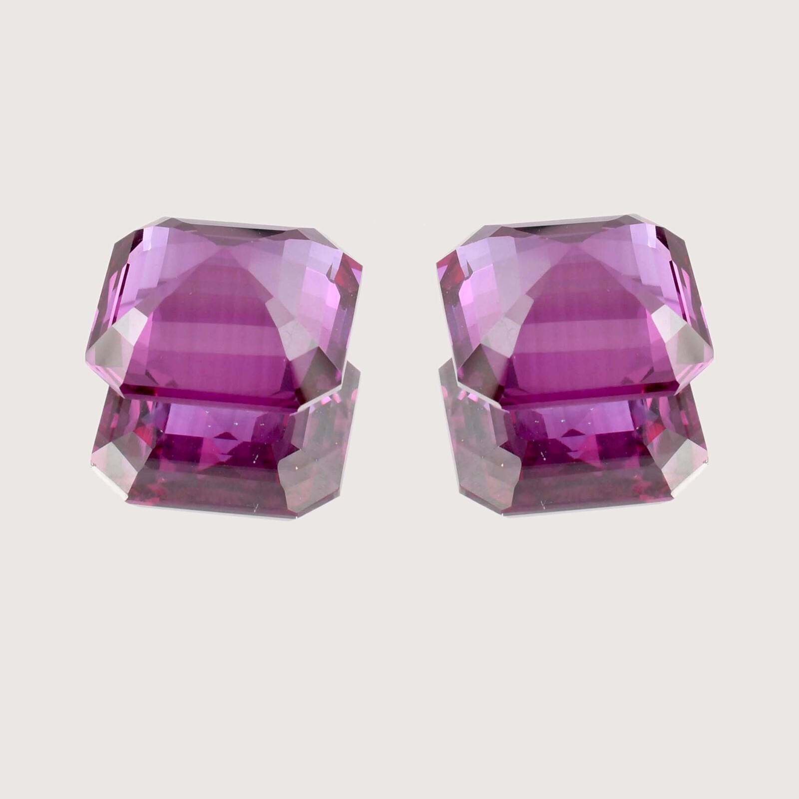 1 Pair 14 x 14 MM Flawless Natural Color Change Alexandrite Gems GIT Certified