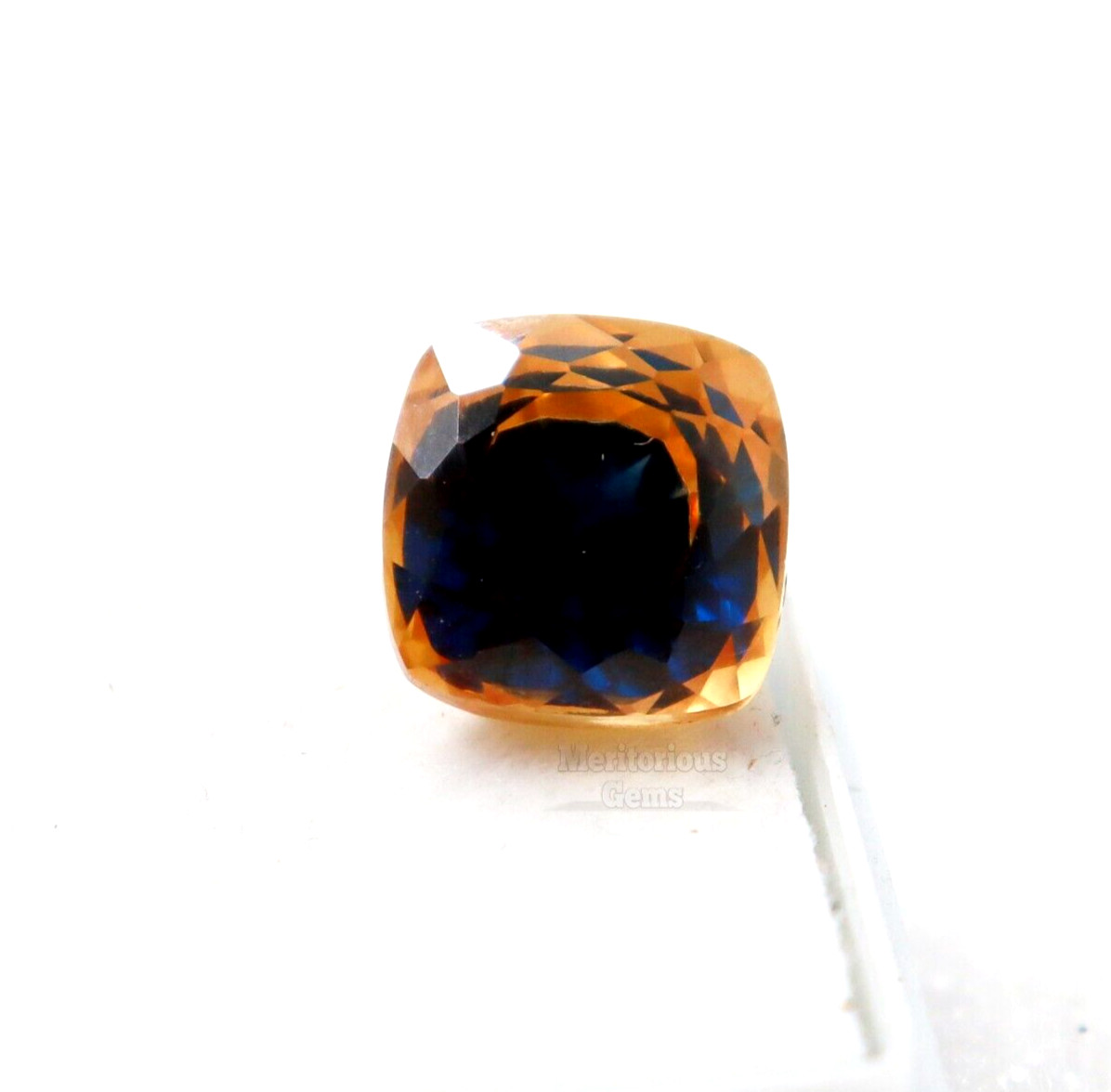 12 Ct Cushion Cut Loose Gemstone Natural Pitambari Sapphire Bi-Color Certified