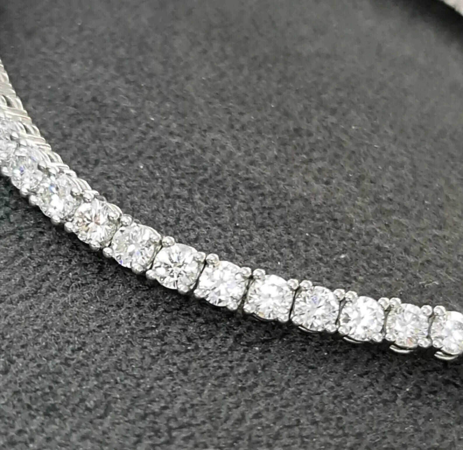 5.50Ct Round GH/SI-I2 Natural Diamond 14K White Gold Beautiful Tennis Bracelet