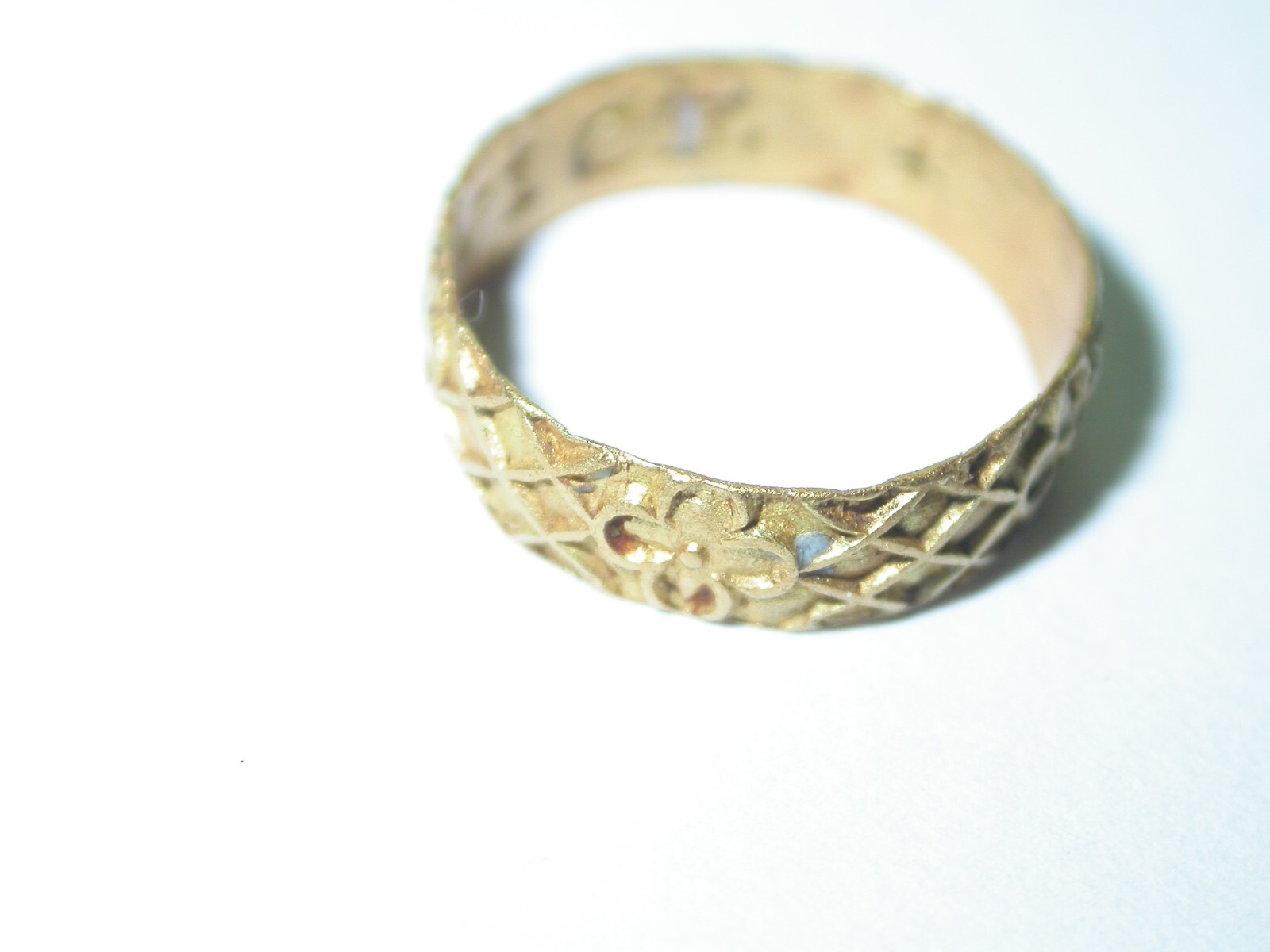 Gold posy ring 16th Century -Tiny 6 Months-1 year baby