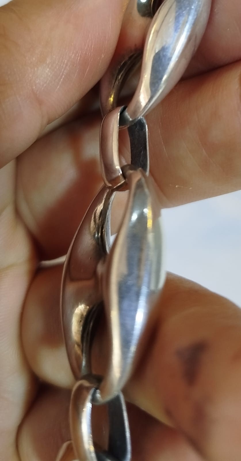 Vintage Gucci-style sterling silver link bracelet (900)