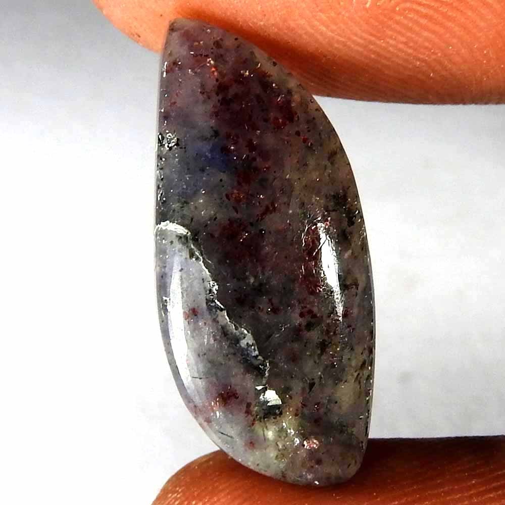 9.55 Cts Natural Blue Iolite Sunstone Oval Cabochon Loose Gemstone