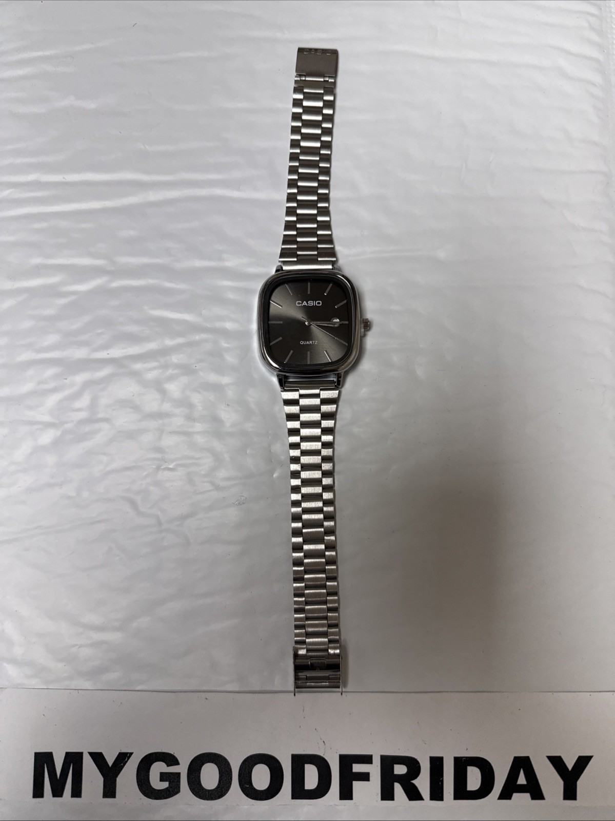 CASIO 3298 -A168 Series Stainless Steel Quartz Analog Silver Water Resistant