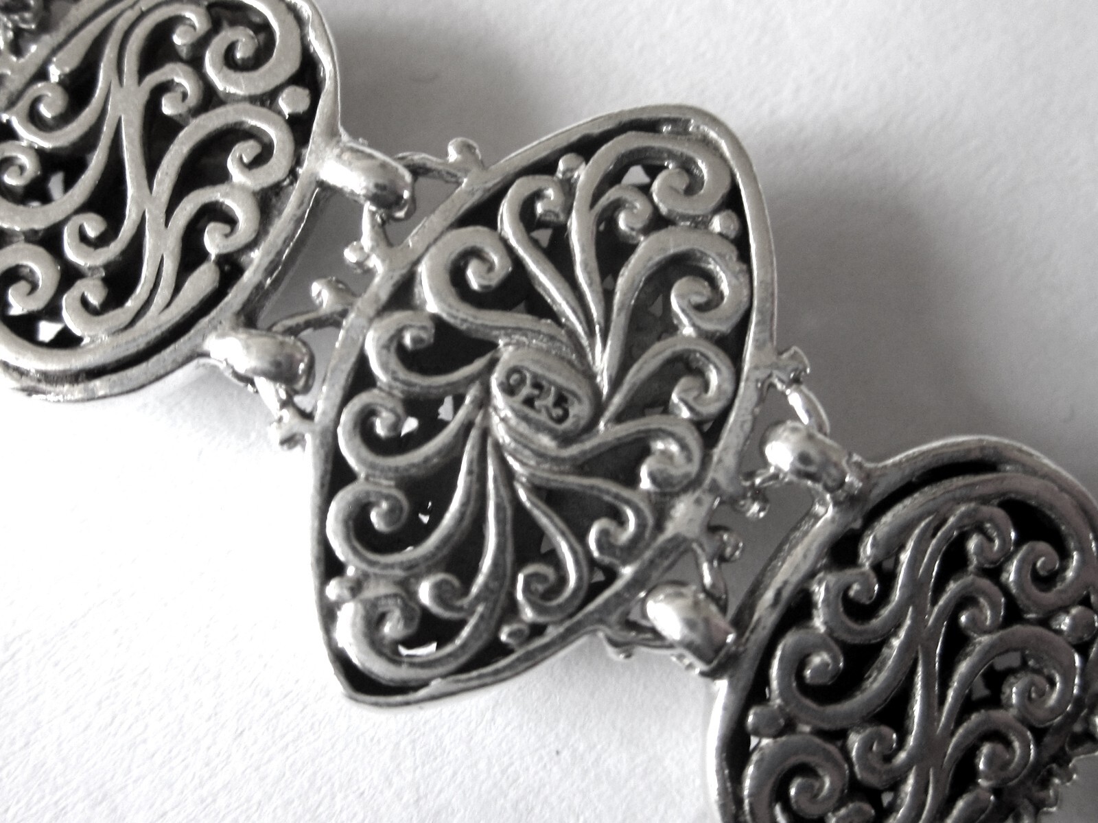 Bali Borobudur Bracelet / 925 Sterling Silver / 6.5 – 8 inches / 19.6g