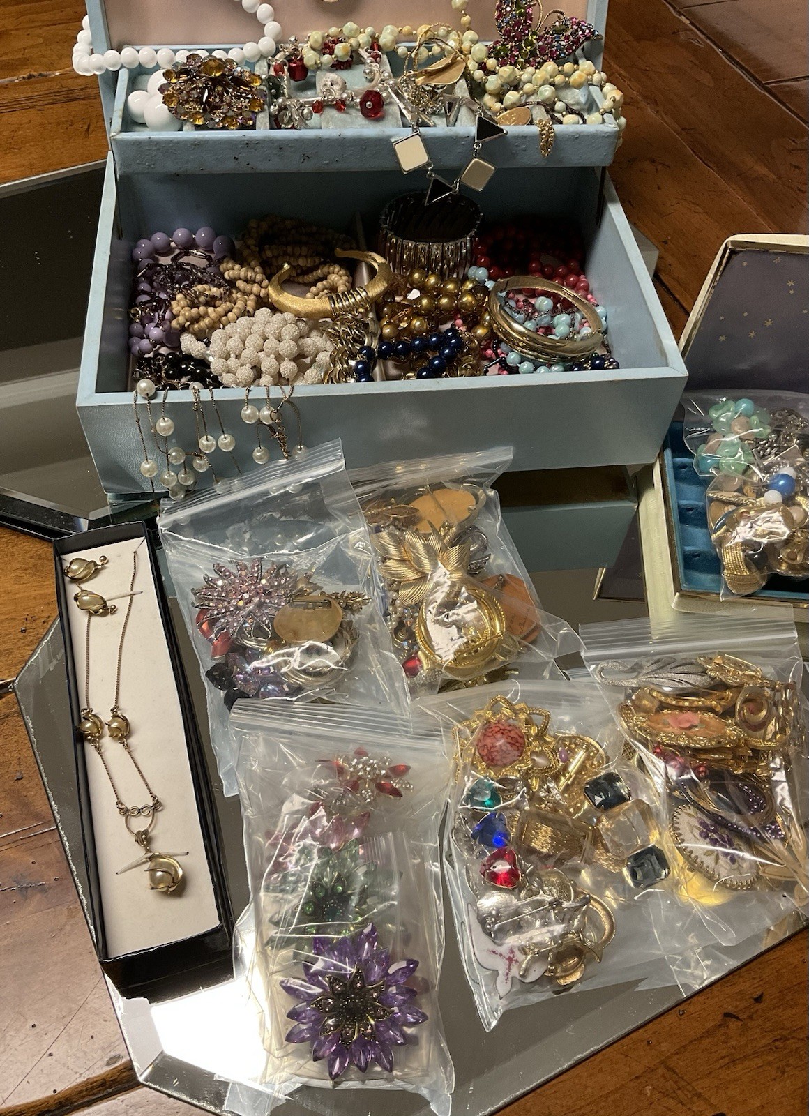 Vintage to Now Costume Jewelry Mixed Lot, Earrings Necklaces Bracelets Brooches