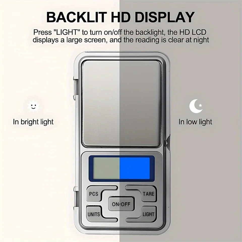 High Precision Digital Jewelry Scale 500g 0.01g Mini Pocket Gram Scale For Coin