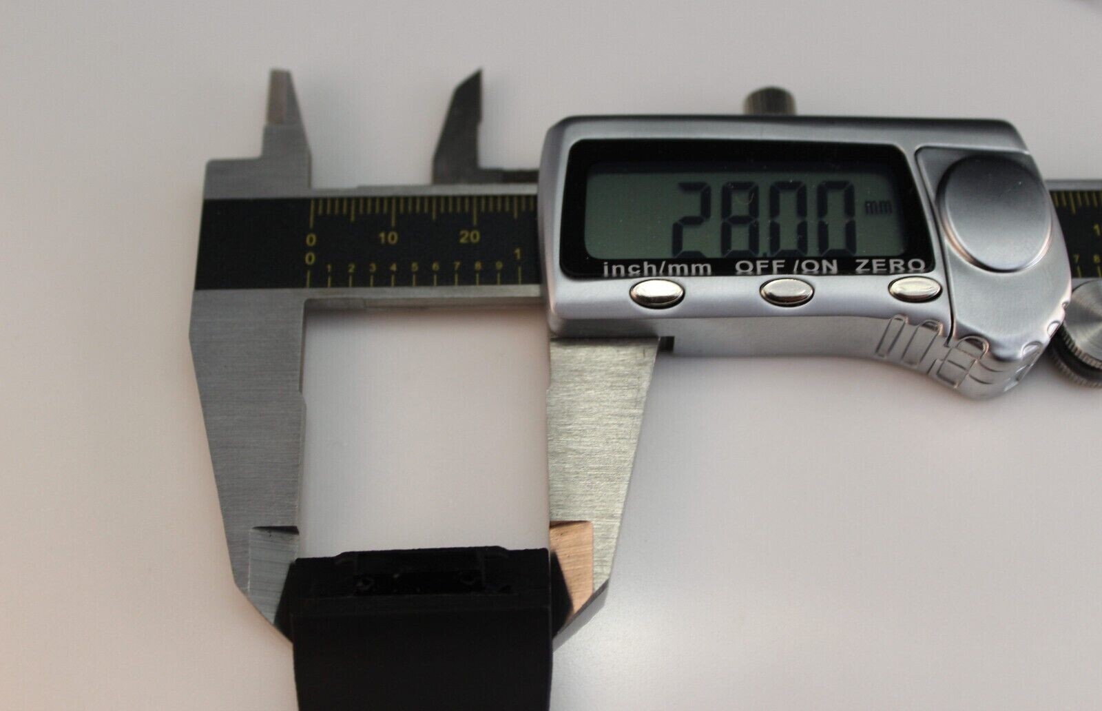 New Wyler Genève code R chronograph Black rubber strap bracelet