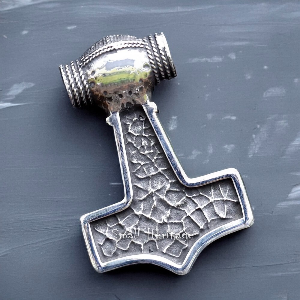 Small Heritage Ancient Style Thor’s Hammer Stainless Steel Mjolnir Odin