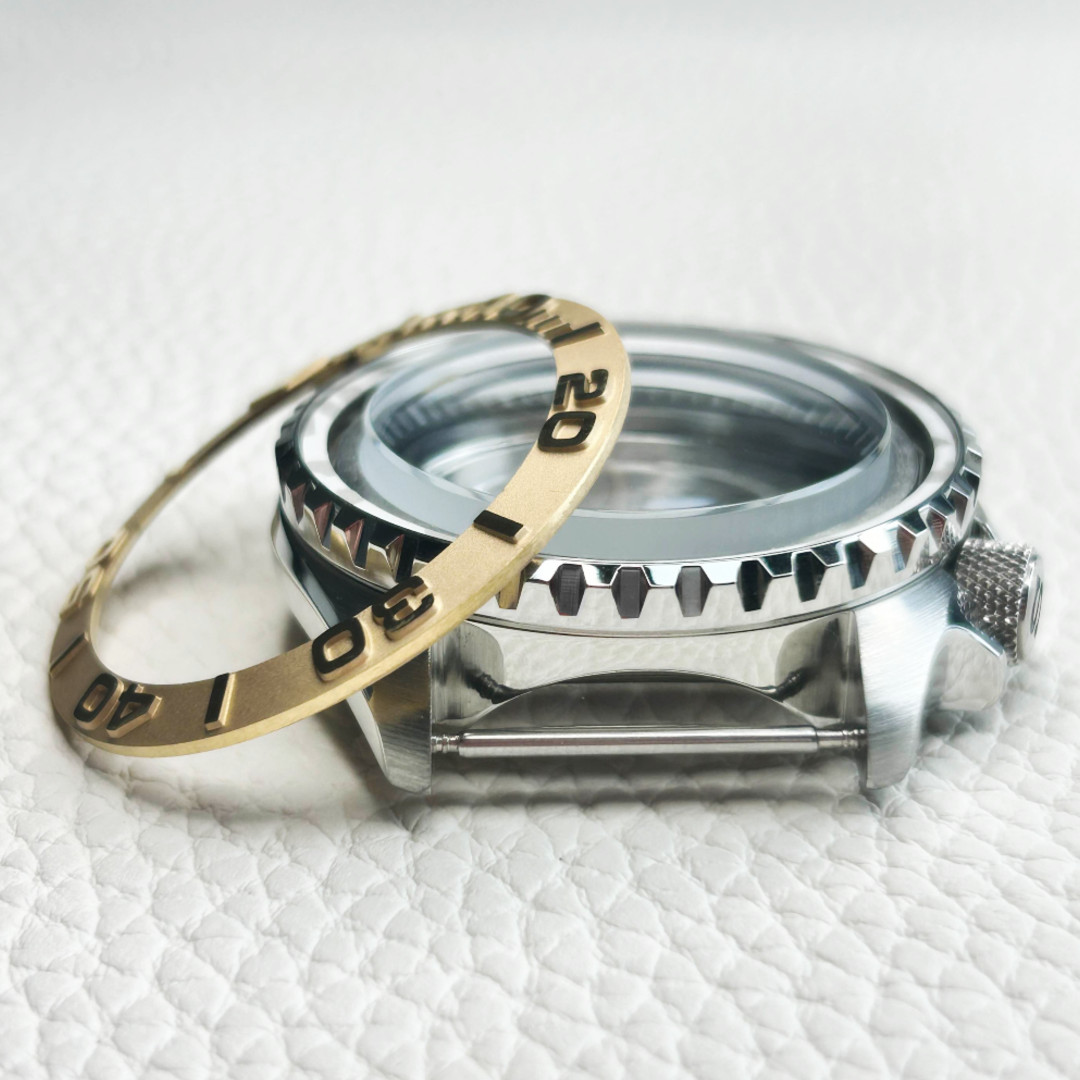 SKX007/SRPD Silver Watch Case Set Starter Pack Mod for NH34 NH35 NH36 Matte Gold