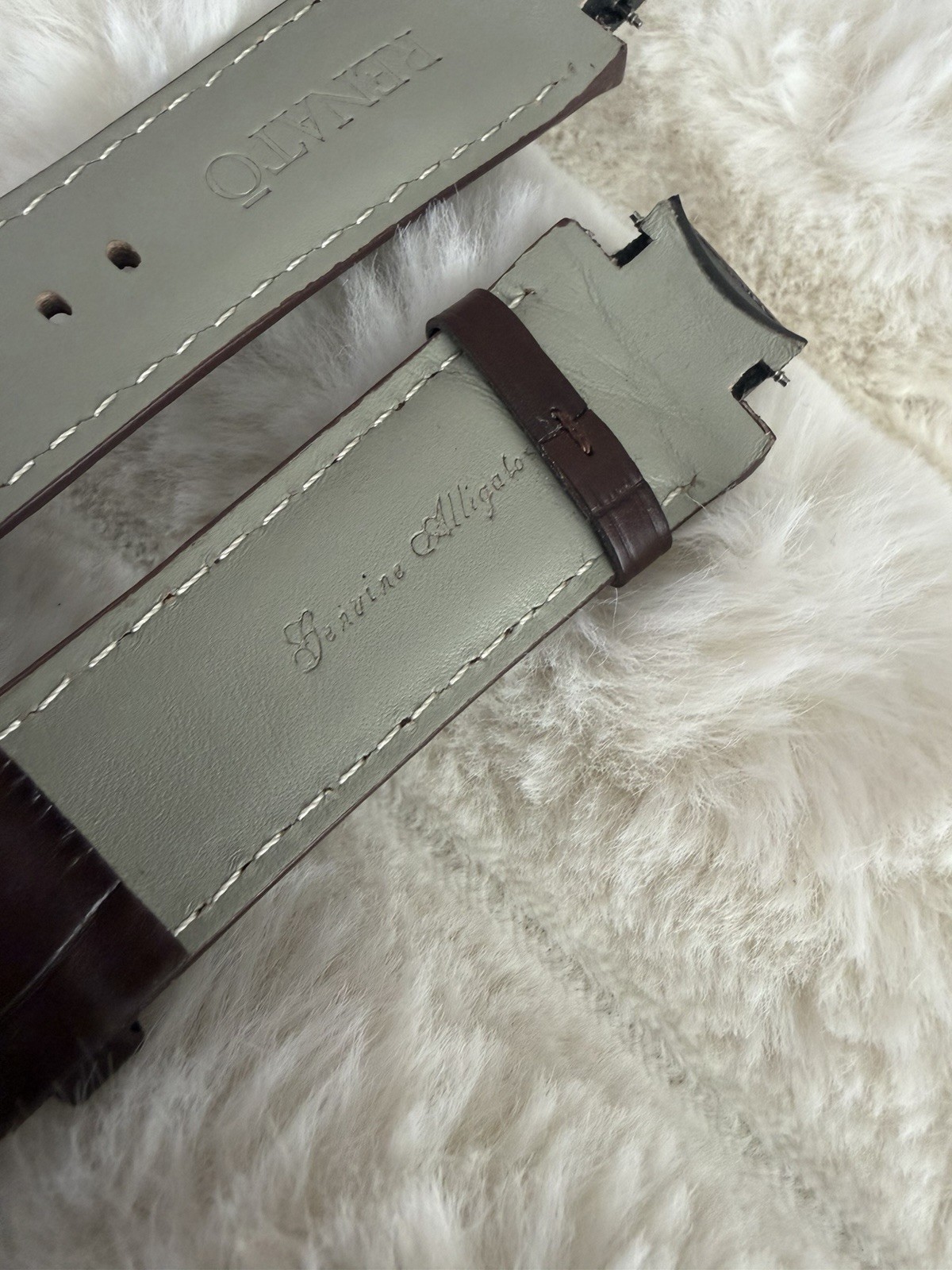 Alligator Strap For The Renato Martin Braun Moon Watch – Brown