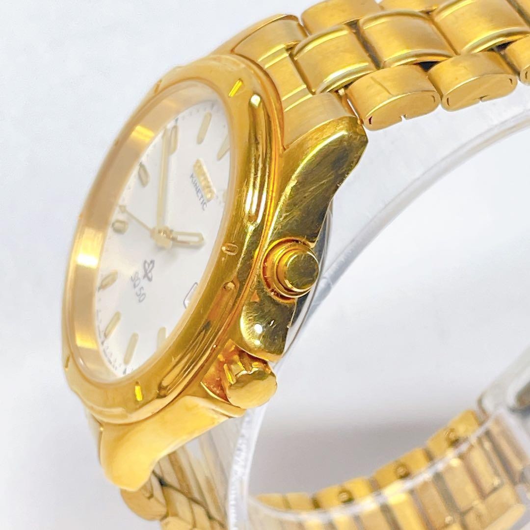 SEIKO KINETIC SQ50 Gold Men’s Watch 172