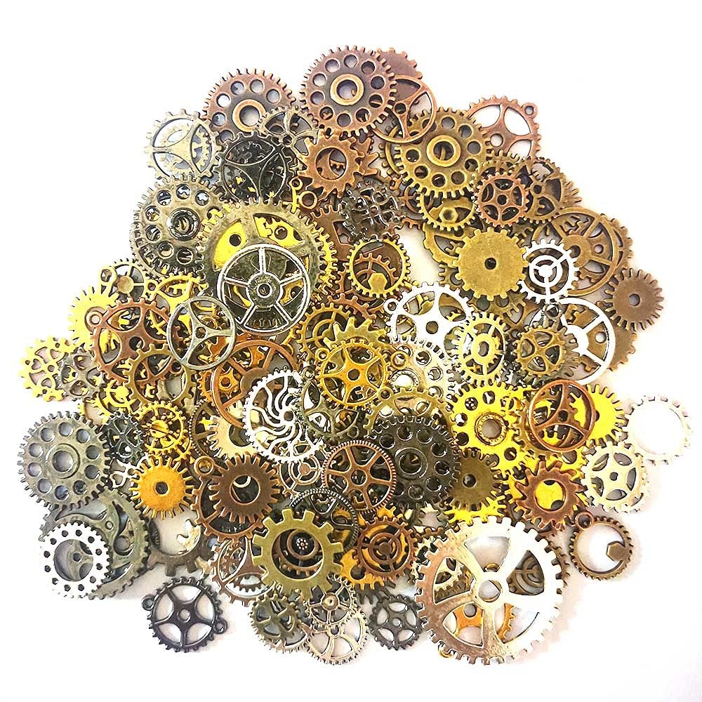 Bodosac 300 Gram 3/8 inches to 1 1/2 inches, Assorted,Black,Golden,Silver
