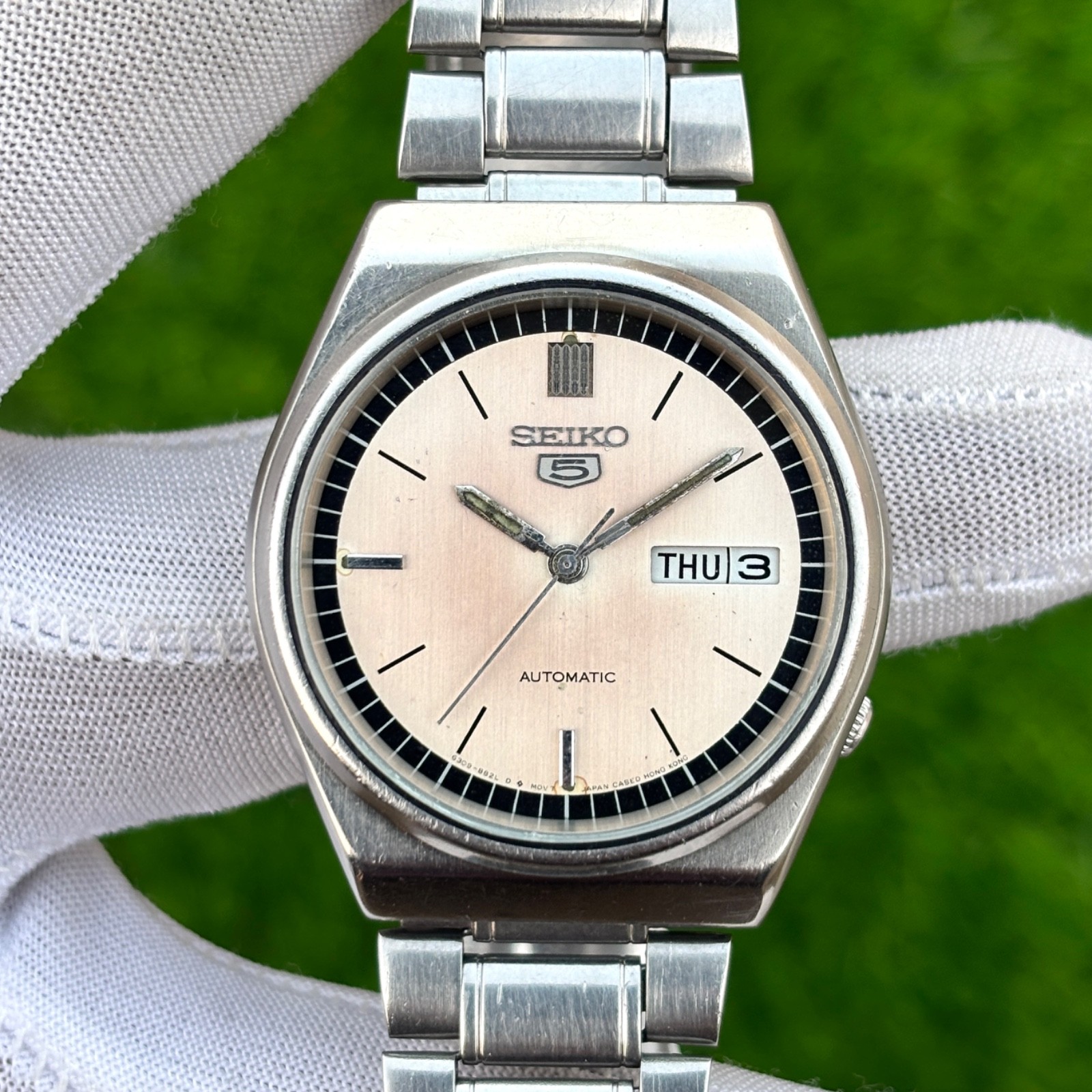 Vintage Seiko 5 Dress Formal Automatic Japan Made Men’s Watch 6309-8810